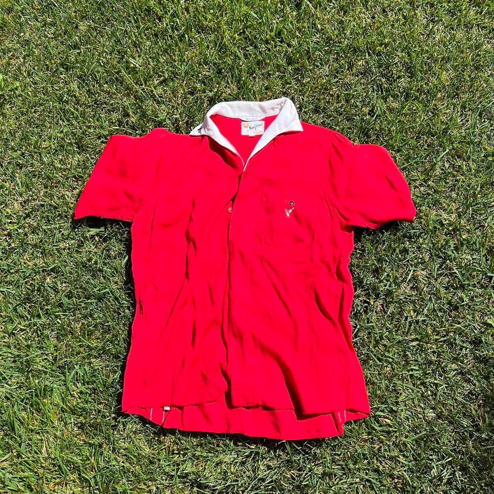 90s Bowling shirt rare patches Men’s size S Small